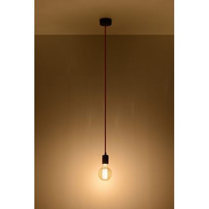 Подвесная люстра EDISON 1xE27/60W/230V черная
