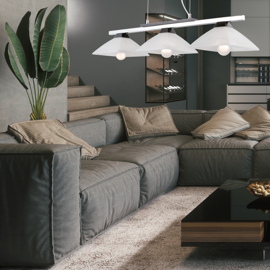 Подвесная люстра ELA 3xE27/60W/230V бук - сертифицировано FSC