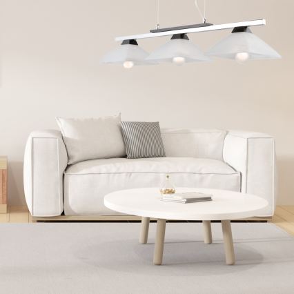Подвесная люстра ELA 3xE27/60W/230V бук - сертифицировано FSC