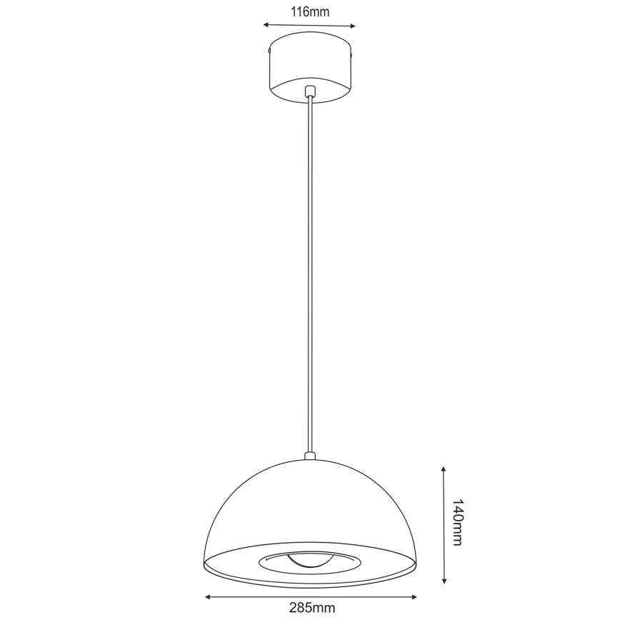 Подвесная люстра ELGUND 1xE27/15W/230V бежевый