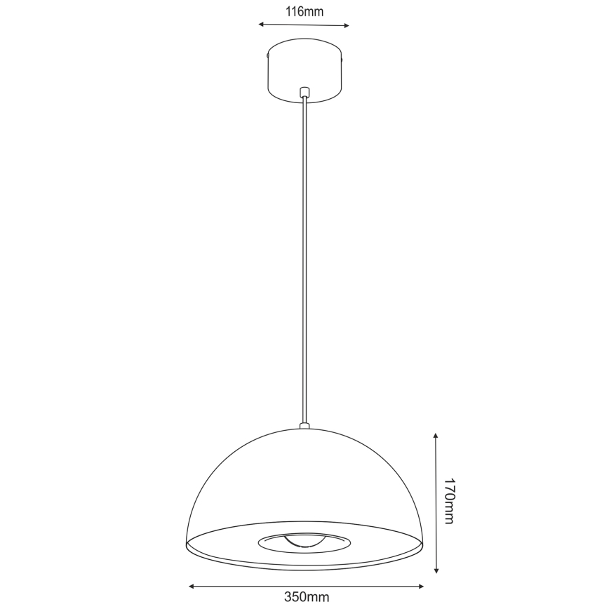 Подвесная люстра ELGUND 1xE27/15W/230V бежевый