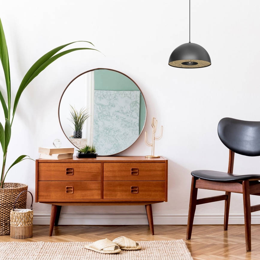 Подвесная люстра ELGUND 1xE27/15W/230V черный