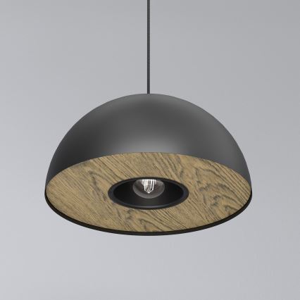 Подвесная люстра ELGUND 1xE27/15W/230V черный