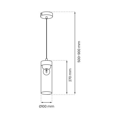 Подвесная люстра ELICA 1xE27/60W/230V