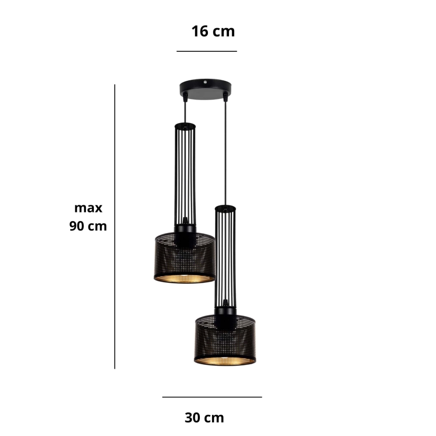 Подвесная люстра ELIS 2xE27/60W/230V диаметр 30 см