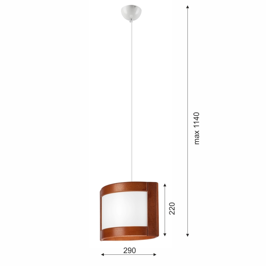 Подвесная люстра ELODIE 1xE27/60W/230V дуб
