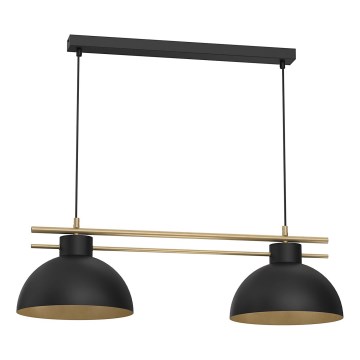 Подвесная люстра ESTATE 2xE27/15W/230V черный