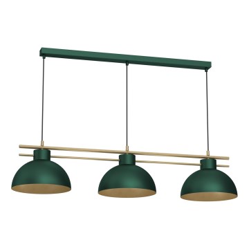 Подвесная люстра ESTATE 3xE27/15W/230V зеленый