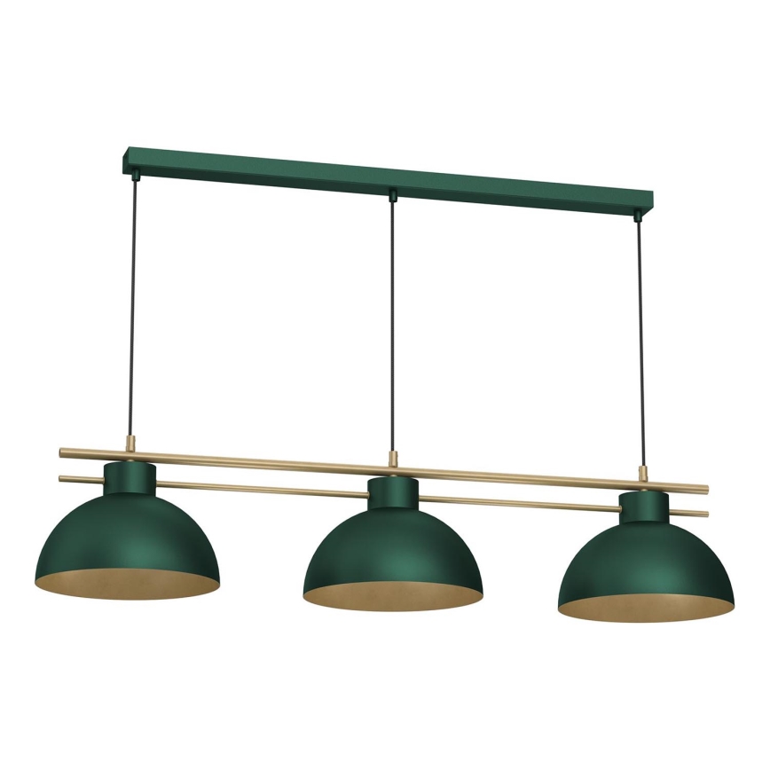 Подвесная люстра ESTATE 3xE27/15W/230V зеленый