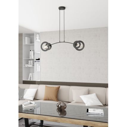 Подвесная люстра EUFORIA 2xE27/15W/230V черная