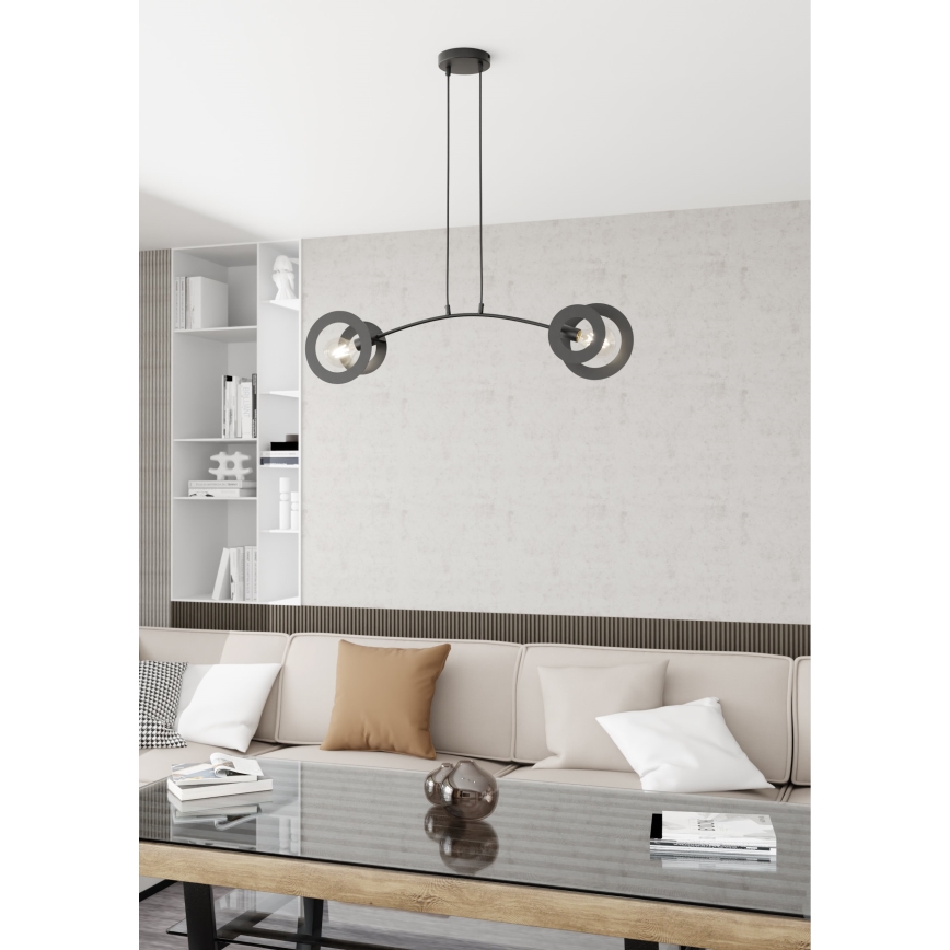 Подвесная люстра EUFORIA 2xE27/15W/230V черная