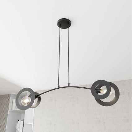 Подвесная люстра EUFORIA 2xE27/15W/230V черная