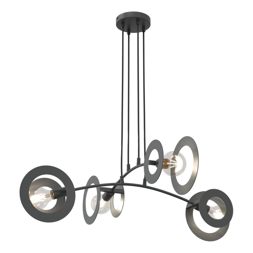 Подвесная люстра EUFORIA 4xE27/15W/230V черная