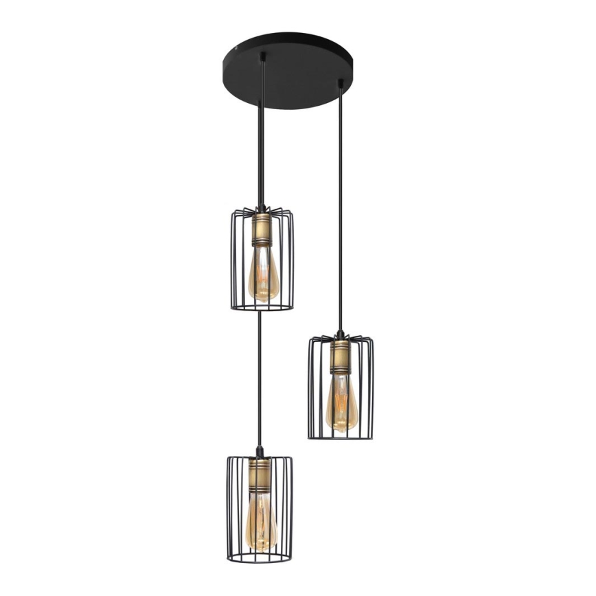 Подвесная люстра FARGO 3xE27/15W/230V