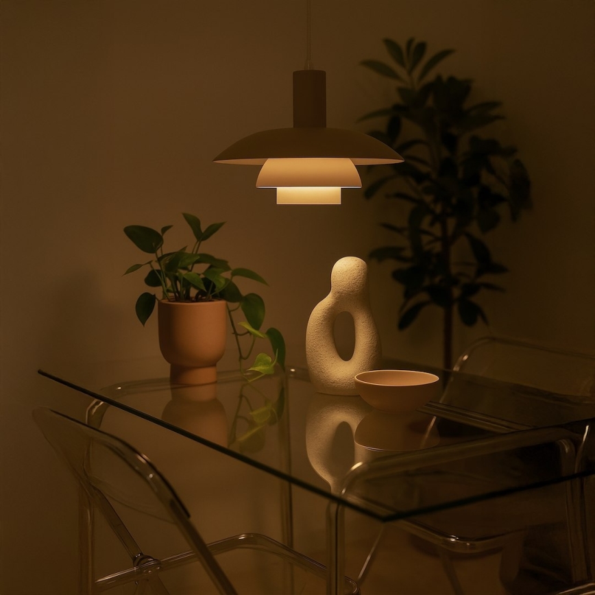 Подвесная люстра FERRO на тросе, 1xE27/15W/230V, серый