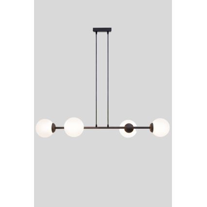 Подвесная люстра FIRA 4xE27/60W/230V черный