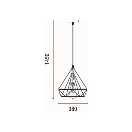 Подвесная люстра FLARE 1xE27/15W/230V диаметр 38 см бежевый