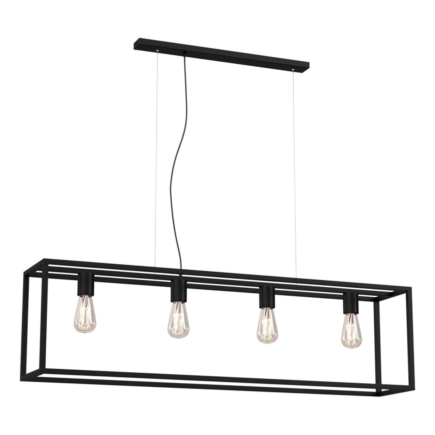 Подвесная люстра FRAME 4xE27/60W/230V черная