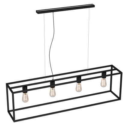 Подвесная люстра FRAME 4xE27/60W/230V черная