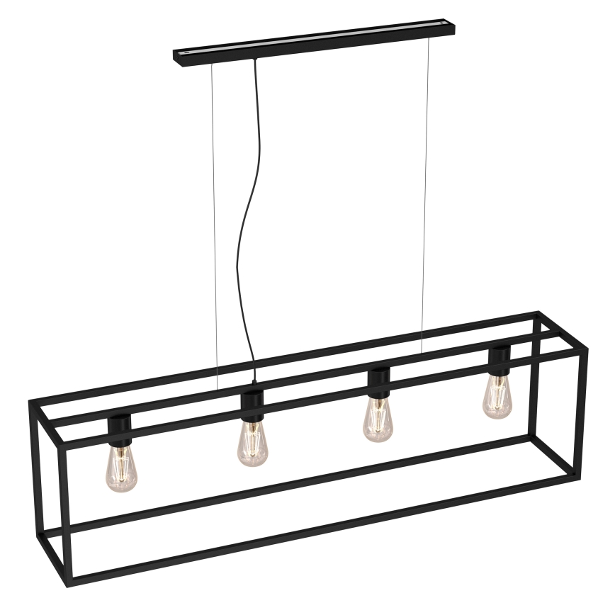 Подвесная люстра FRAME 4xE27/60W/230V черная