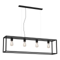 Подвесная люстра FRAME 4xE27/60W/230V черная
