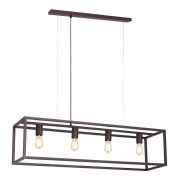 Подвесная люстра FRAME 4xE27/60W/230V медная