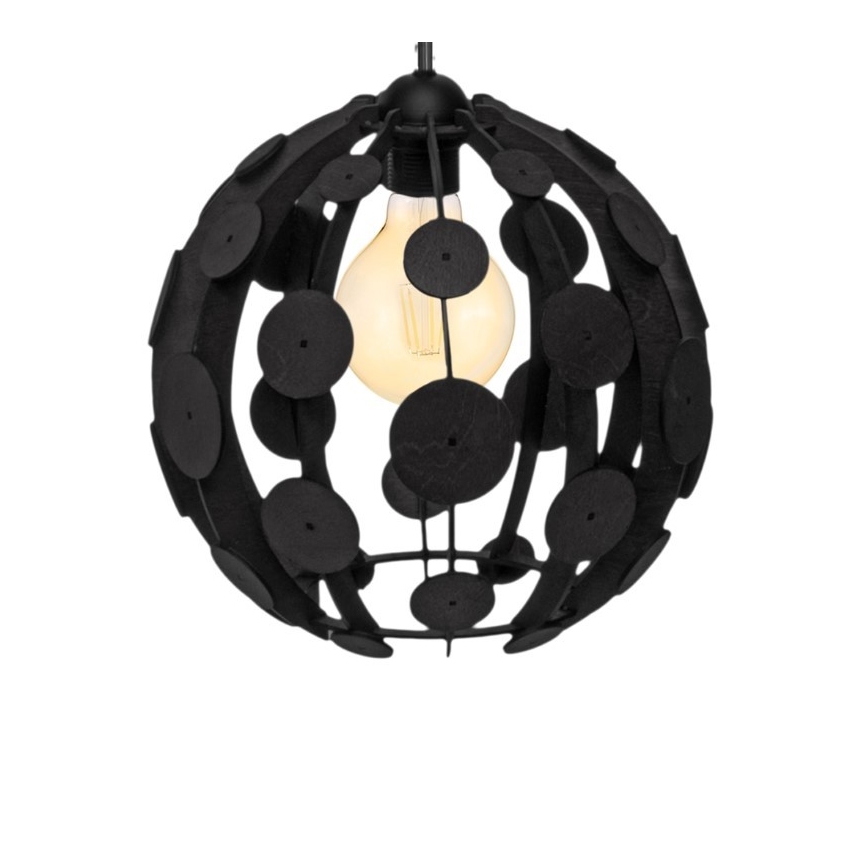 Подвесная люстра GAIA 3xE27/60W/230V черный/коричневый