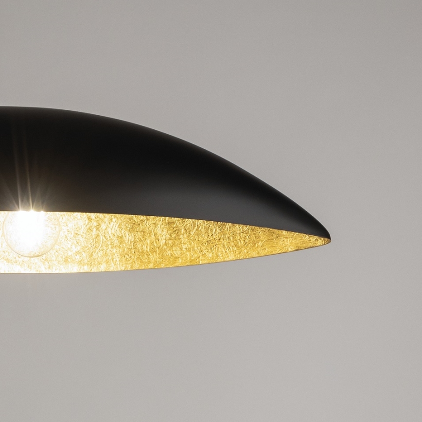 Подвесная люстра GONDOLA 2xE27/60W/230V черный/золотистый