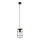 Подвесная люстра GOTTO 1xE27/15W/230V черный/бук