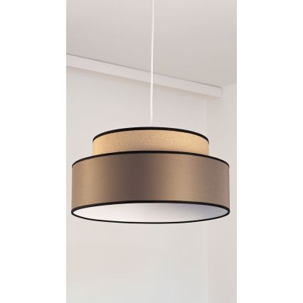 Подвесная люстра GRACE 1xE27/60W/230V бежевый/коричневый