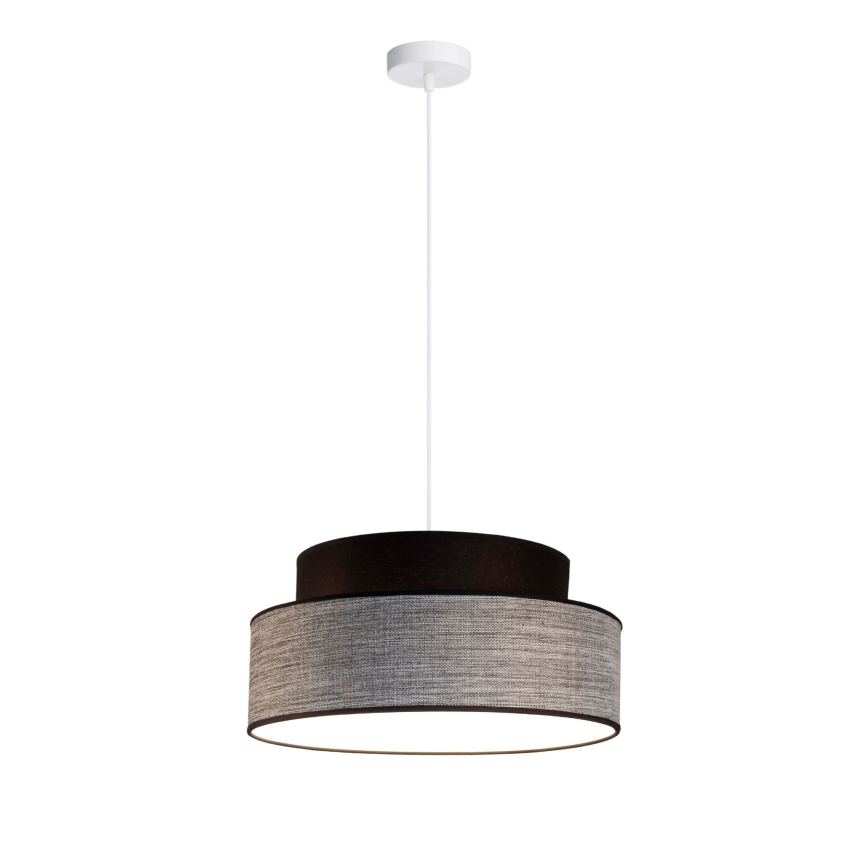 Подвесная люстра GRACE 1xE27/60W/230V черный/серый