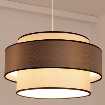 Подвесная люстра GRACE 1xE27/60W/230V кремовый/коричневый