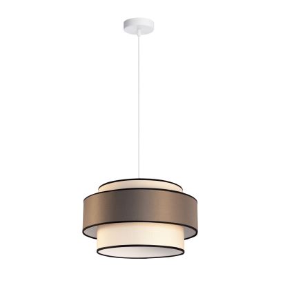 Подвесная люстра GRACE 1xE27/60W/230V кремовый/коричневый
