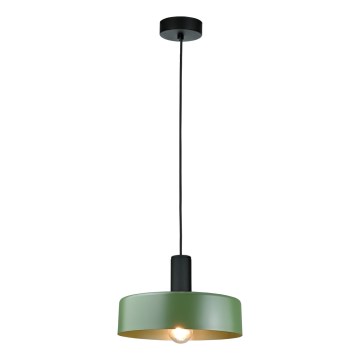 Подвесная люстра HAKI 1xE27/60W/230V зеленый/черный