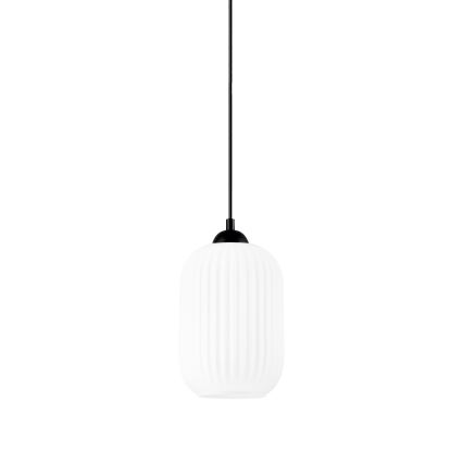 Подвесная люстра HARMA 1xE27/15W/230V диаметр 14 см белый/черный