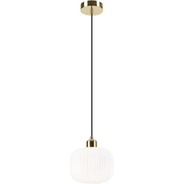 Подвесная люстра HARMA 1xE27/15W/230V диаметр 20 см белый/золотистый