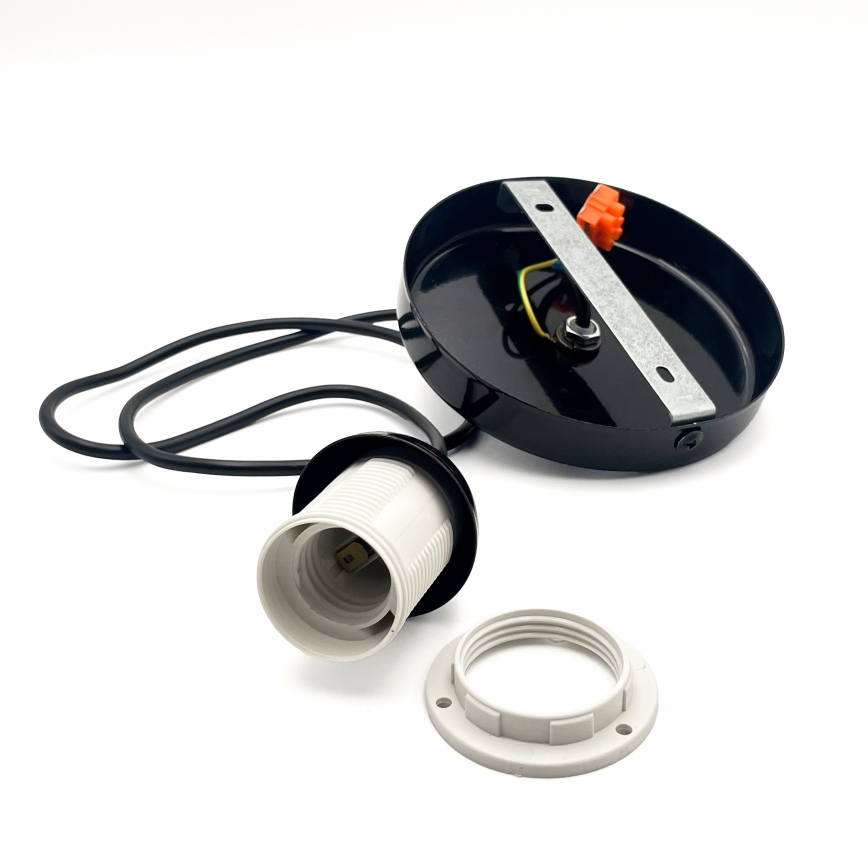 Подвесная люстра HARMA 1xE27/15W/230V диаметр 25 см белый/черный