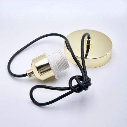 Подвесная люстра HARMA 1xE27/15W/230V диаметр 30 см белый/золотистый