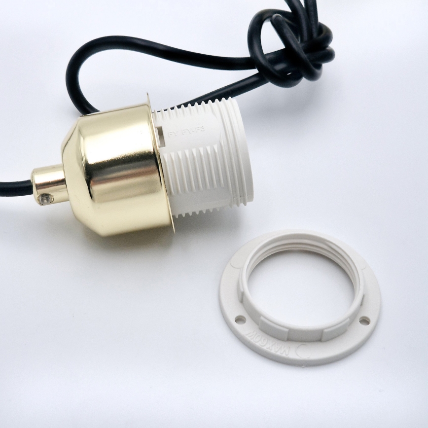 Подвесная люстра HARMA 1xE27/15W/230V диаметр 30 см белый/золотистый
