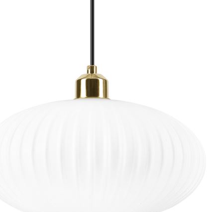 Подвесная люстра HARMA 1xE27/15W/230V диаметр 30 см белый/золотистый