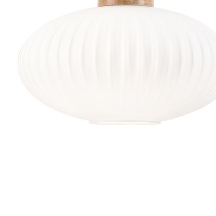 Подвесная люстра HARMONY 1xE27/15W/230V диаметр 30 см белый/дуб