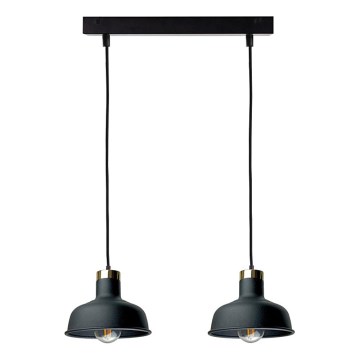 Подвесная люстра HEBE 2xE27/60W/230V черный