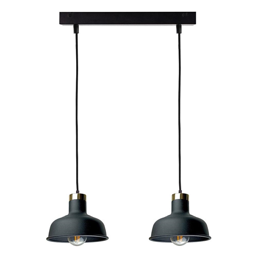 Подвесная люстра HEBE 2xE27/60W/230V черный