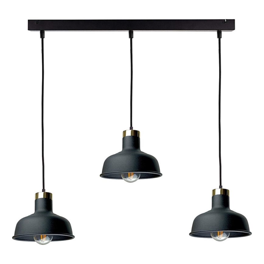 Подвесная люстра HEBE 3xE27/60W/230V черный