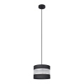 Подвесная люстра HELEN 1xE27/15W/230V ⌀ 20 cm черная/серебряная