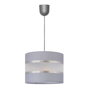 Подвесная люстра HELEN 1xE27/15W/230V ⌀ 20 cm серая/серебряная