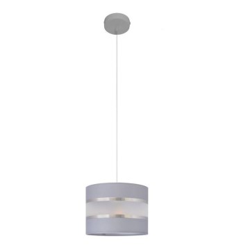 Подвесная люстра HELEN 1xE27/15W/230V ⌀ 20 cm серая/серебряная