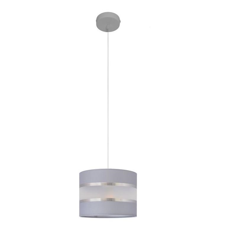 Подвесная люстра HELEN 1xE27/15W/230V ⌀ 20 cm серая/серебряная