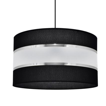 Подвесная люстра HELEN 1xE27/15W/230V ⌀ 35 cm черная/серебряная