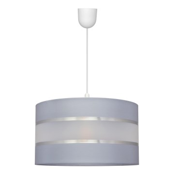 Подвесная люстра HELEN 1xE27/15W/230V ⌀ 35 cm серая/серебряная